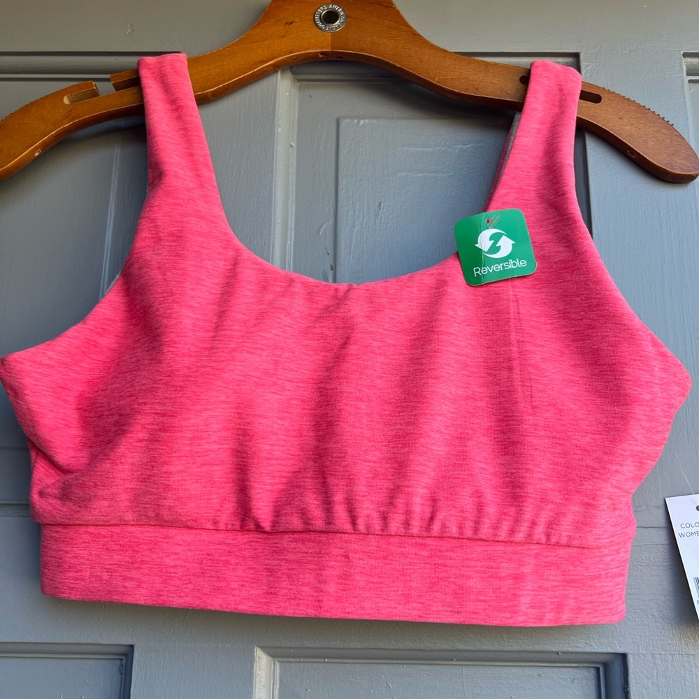 NWT Women’s‎ DIP reversible pink/grey sports bra size M